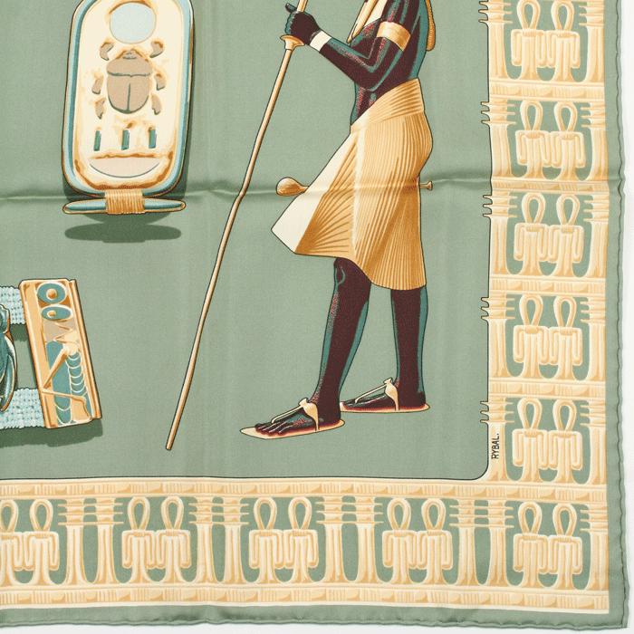 Hermes Scarf "Tutankhamun" by Vladimir Rybaltchenko 90cm Silk | Foulard Carre