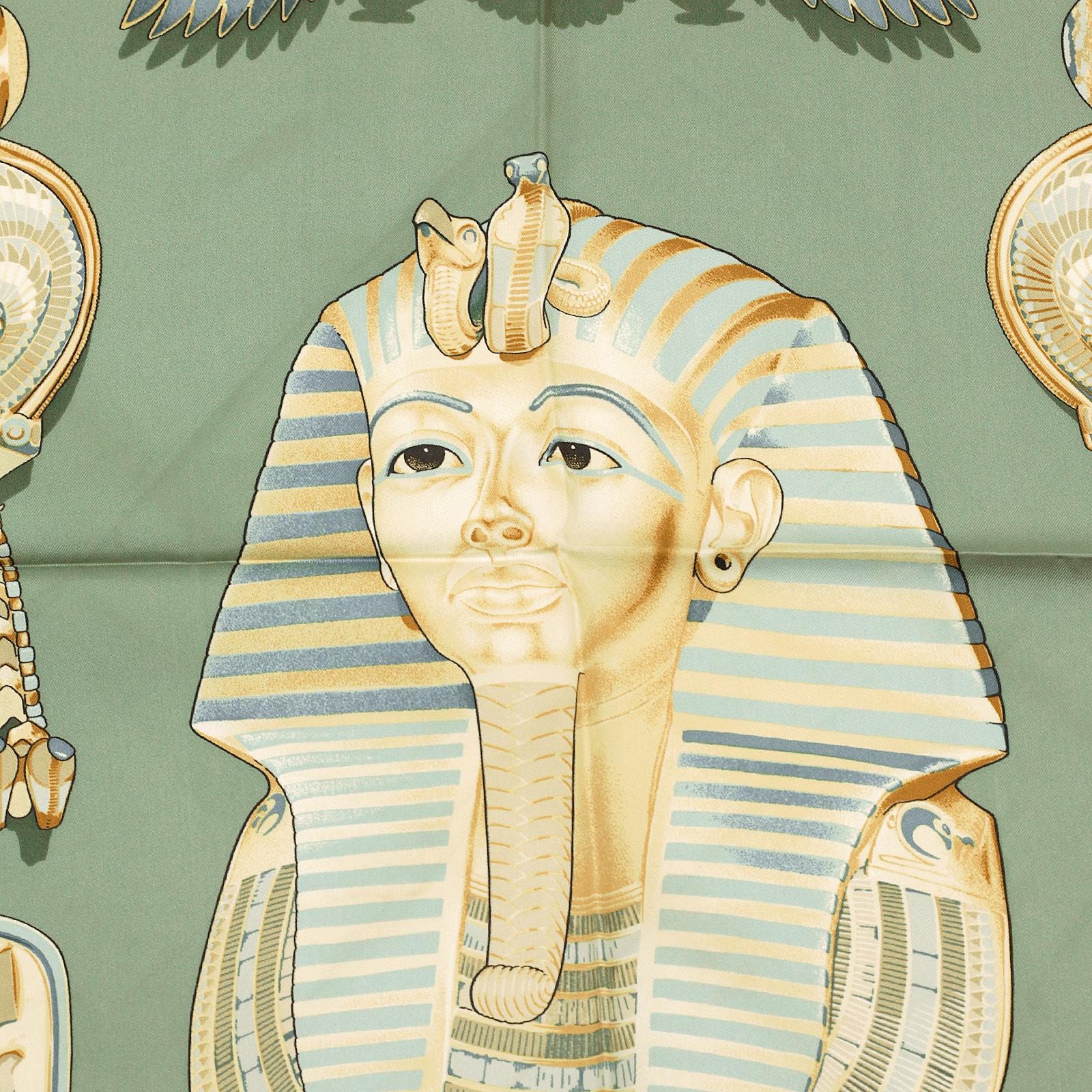Hermes Scarf "Tutankhamun" by Vladimir Rybaltchenko 90cm Silk | Foulard Carre