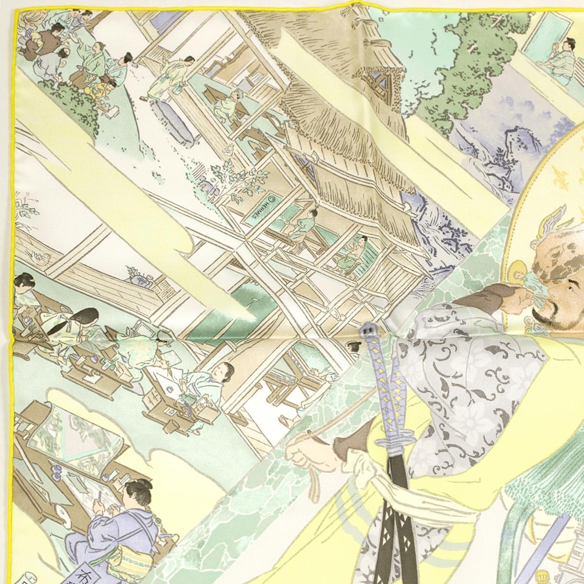 Hermes Scarf "Artisans d'Hermes" by Akira Yamaguchi 90cm Silk | NWT