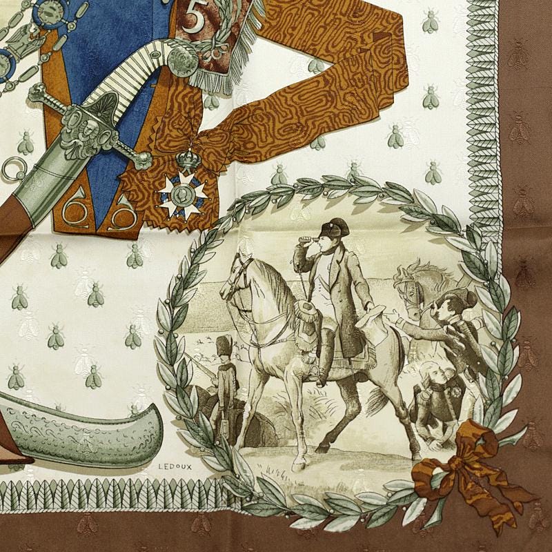 Hermes Scarf "Napoleon" by Philippe Ledoux 90cm Silk Jacquard | Carre Foulard
