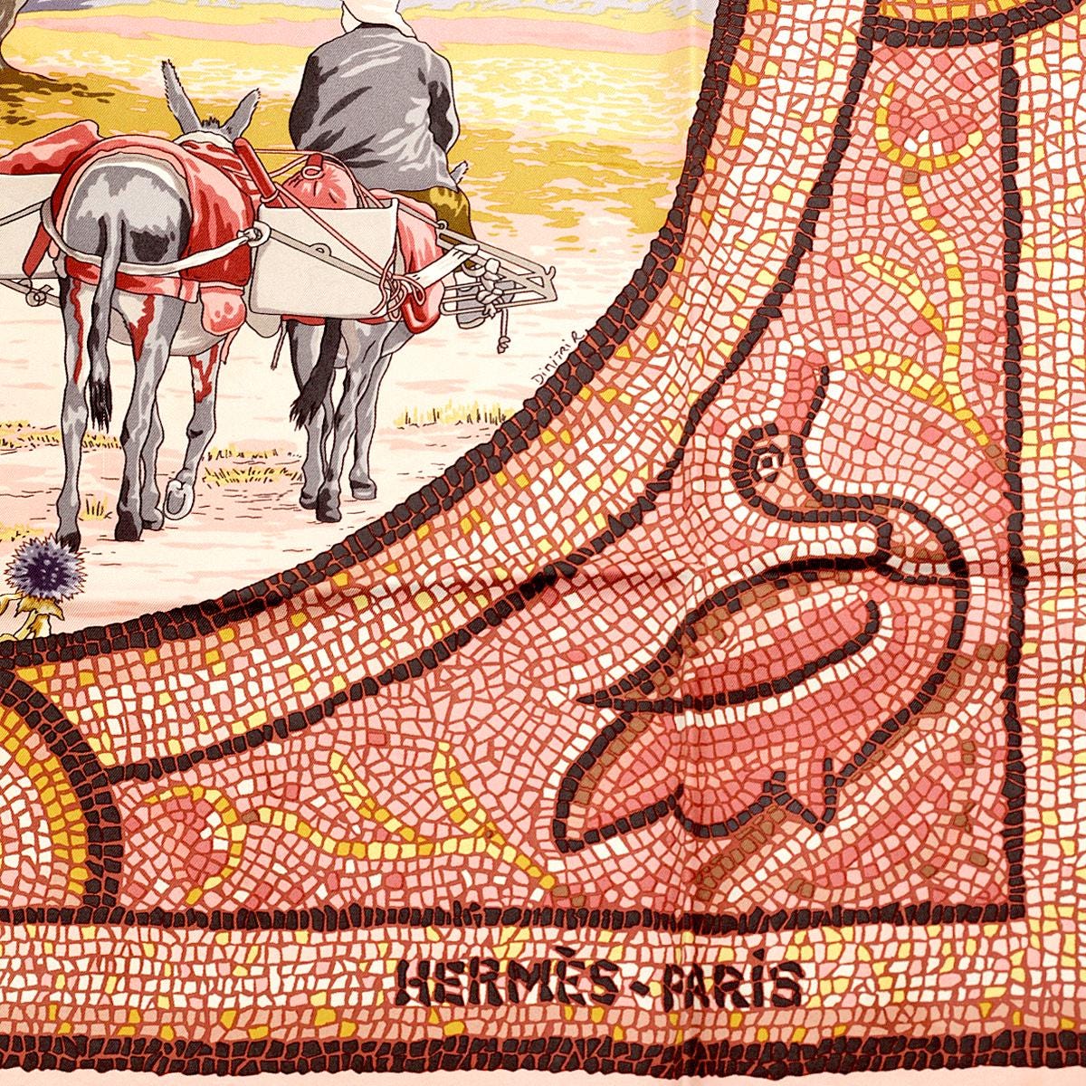 Hermes Scarf "Sous le Cedre" by Dimitri Rybaltchenko 90cm Silk | Carre Foulard