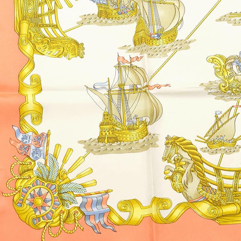 Hermes Scarf "Voiles de Lumiere" by Joachim Metz 90cm Silk | Carre Foulard