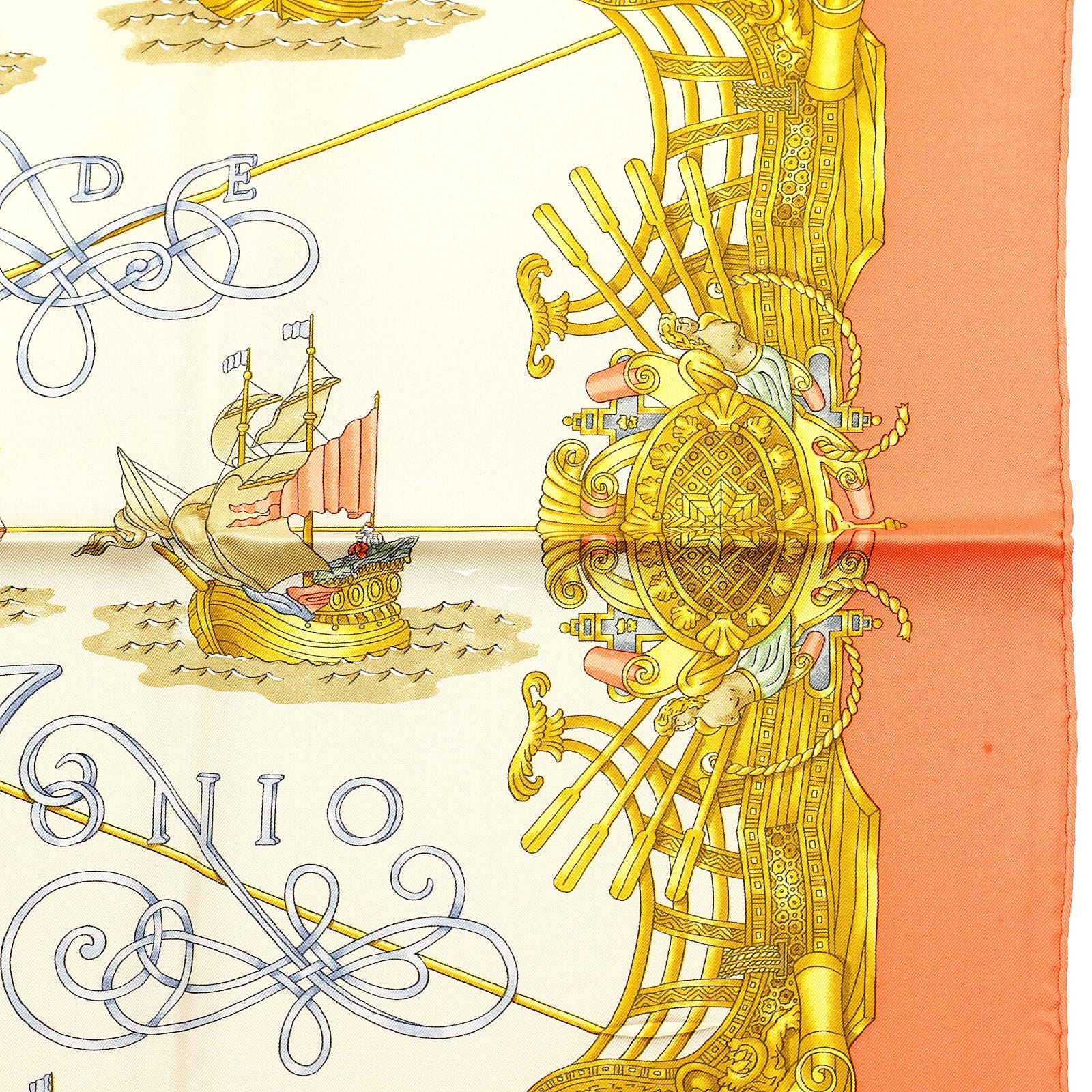 Hermes Scarf "Voiles de Lumiere" by Joachim Metz 90cm Silk | Carre Foulard