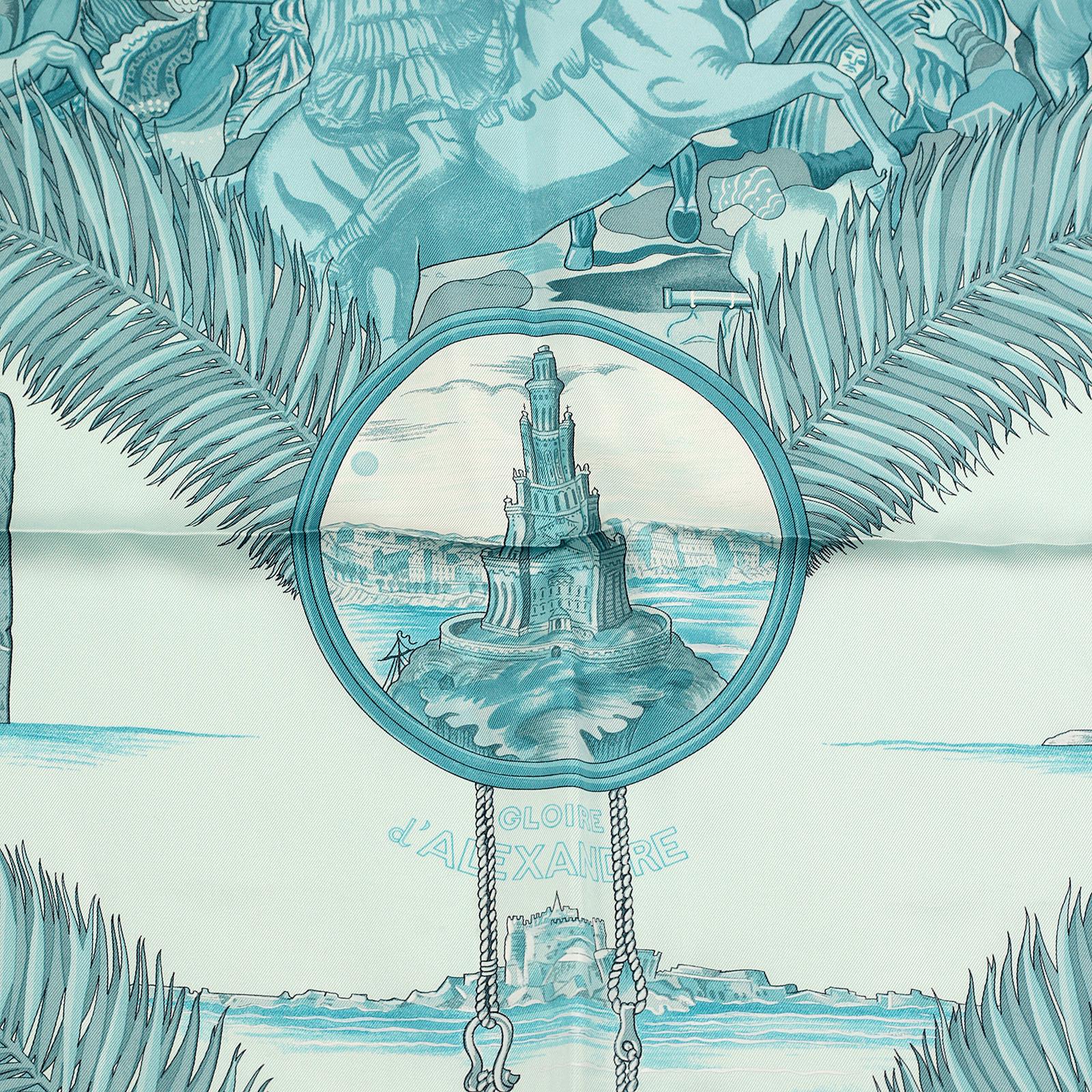 Hermes Scarf "Gloire d'Alexandre" by Julia Abadie 90cm Silk | Carre Foulard