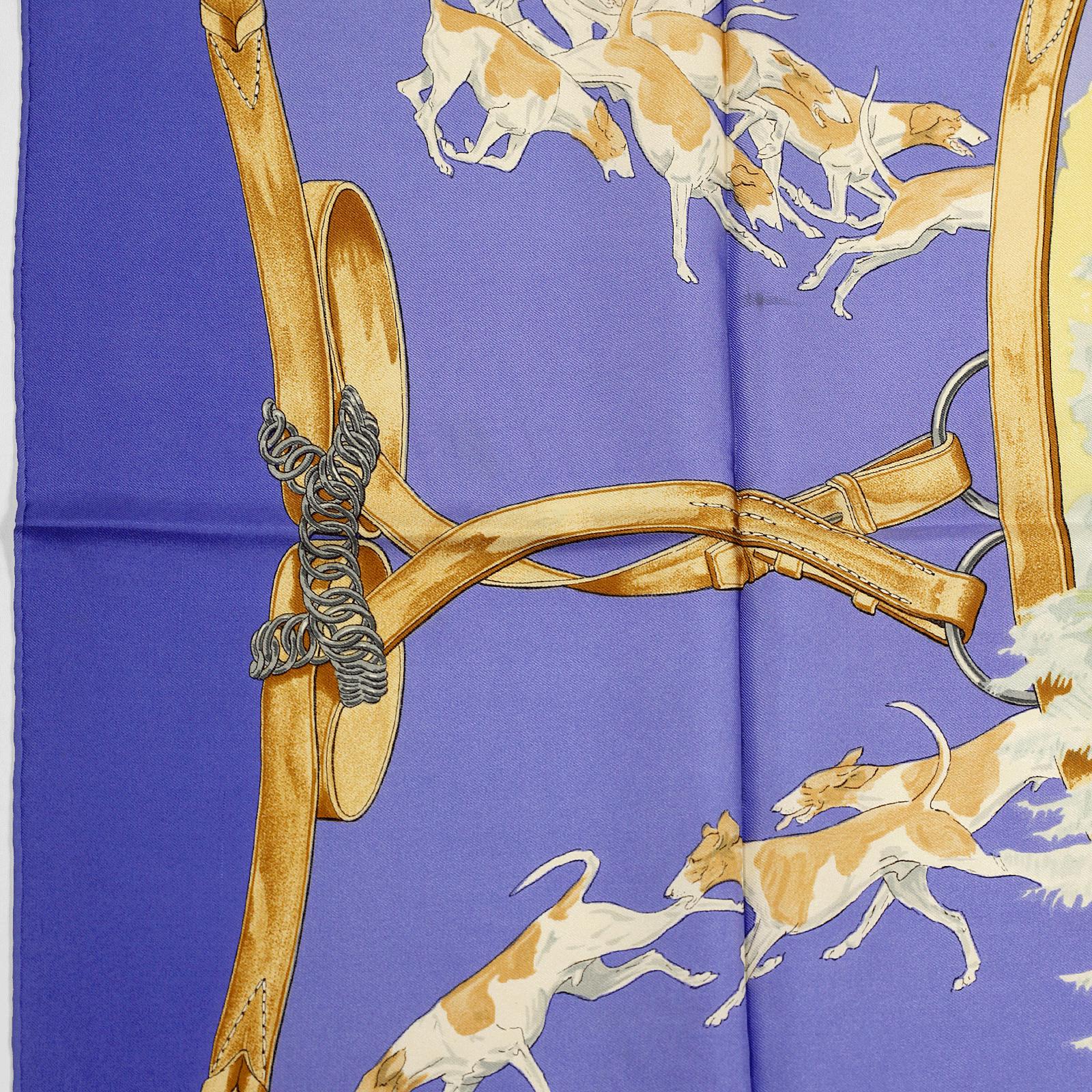 Hermes Scarf "Le Bien Aller" by Jean De Fougerolle 90cm Silk | Carre Foulard