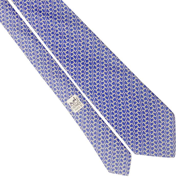 Hermes Men's Silk Tie Geometric Pattern 5620 | Necktie Cravate