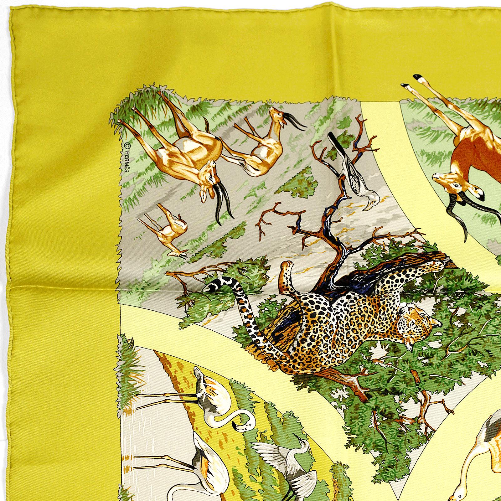 Hermes Scarf "Tanzanie" by Robert Dallet 90cm Silk | Carre Foulard