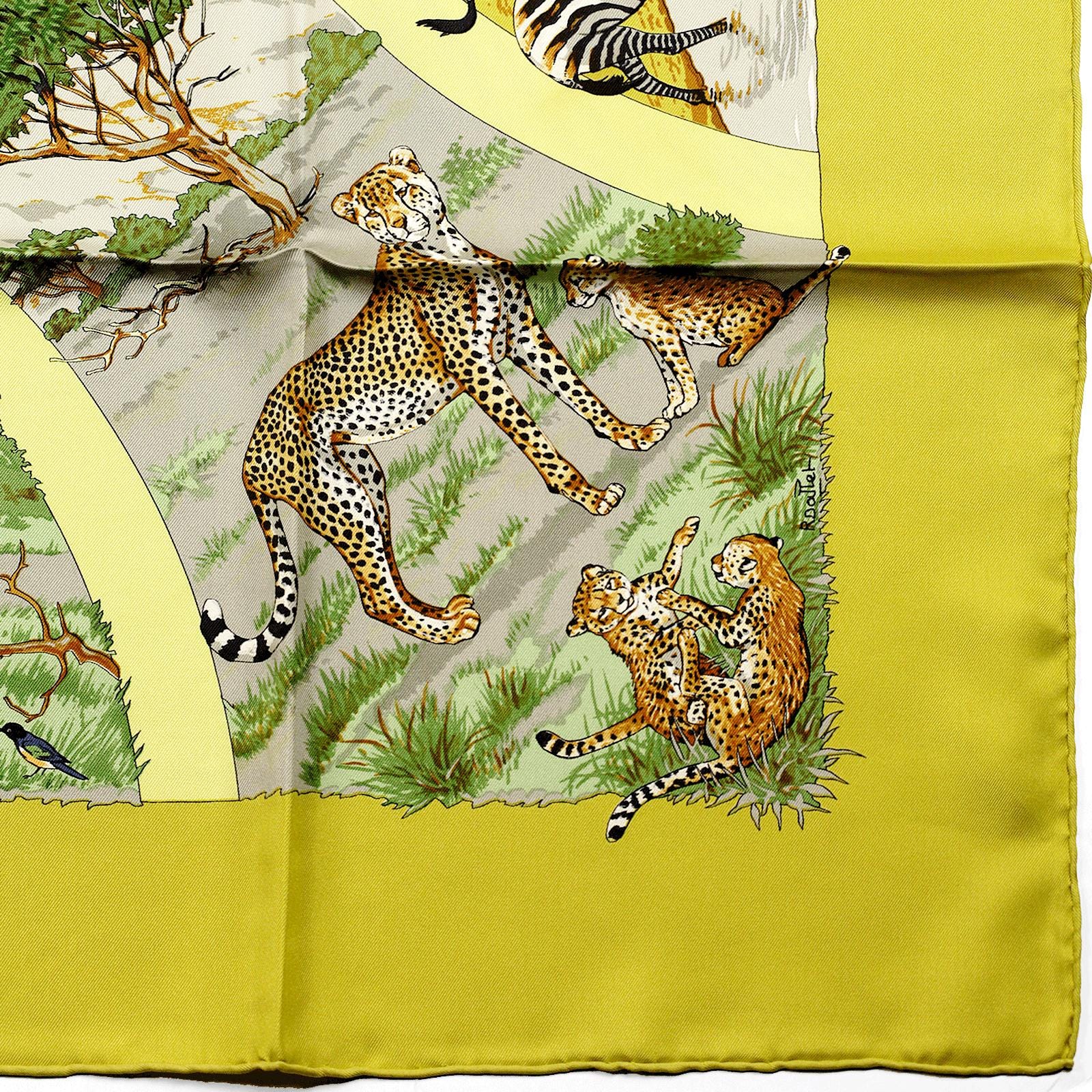 Hermes Scarf "Tanzanie" by Robert Dallet 90cm Silk | Carre Foulard