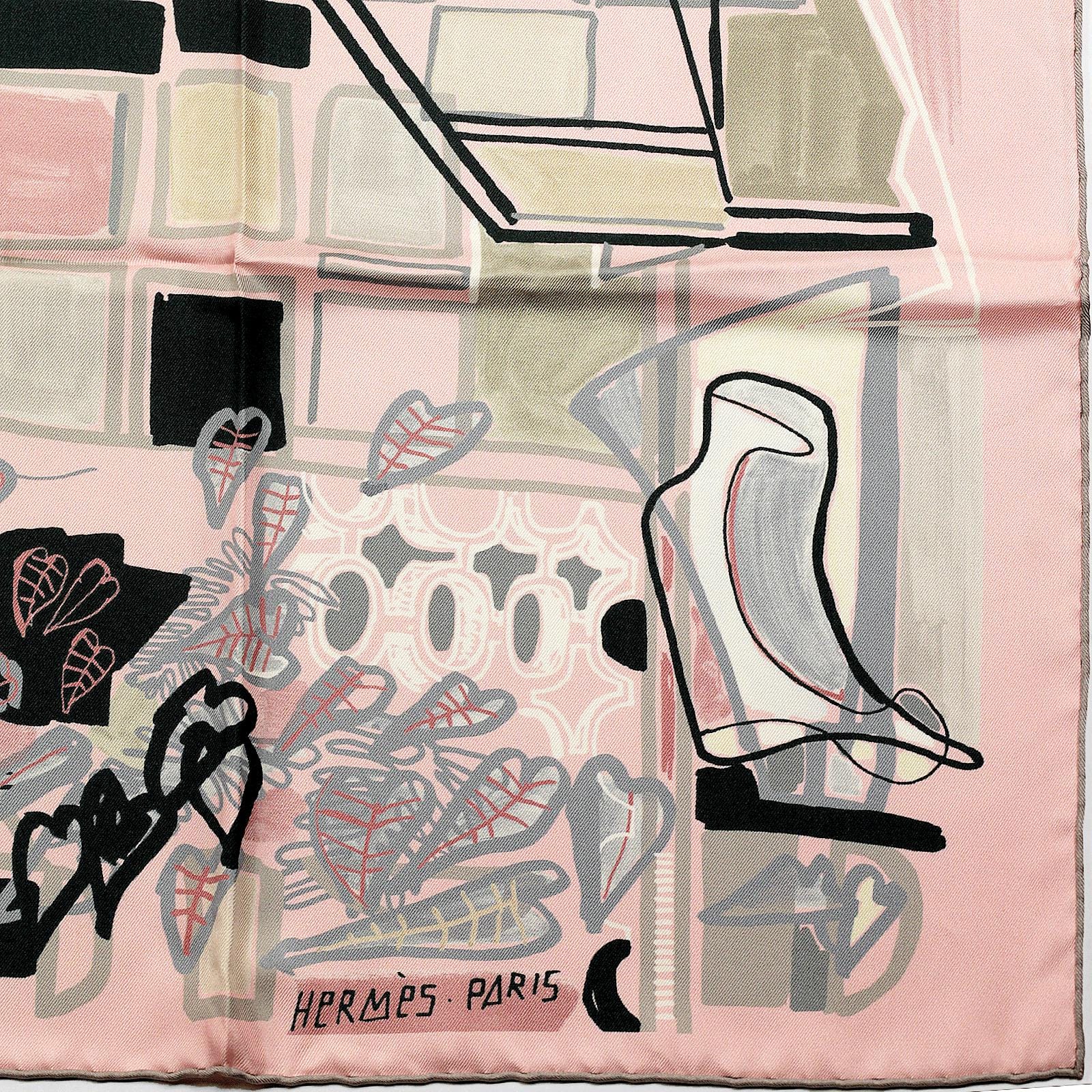 Hermes Scarf "Modernisme Tropical" by Felipe Jardim 90cm Silk | Carre Foulard