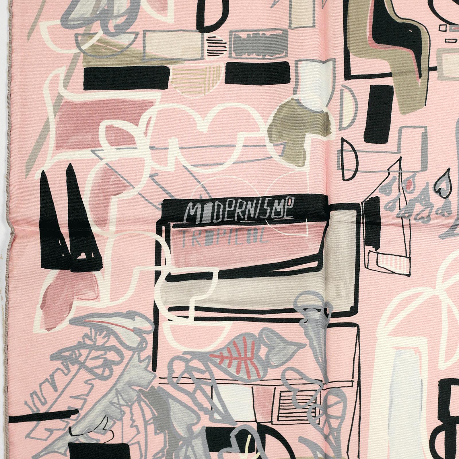 Hermes Scarf "Modernisme Tropical" by Felipe Jardim 90cm Silk | Carre Foulard