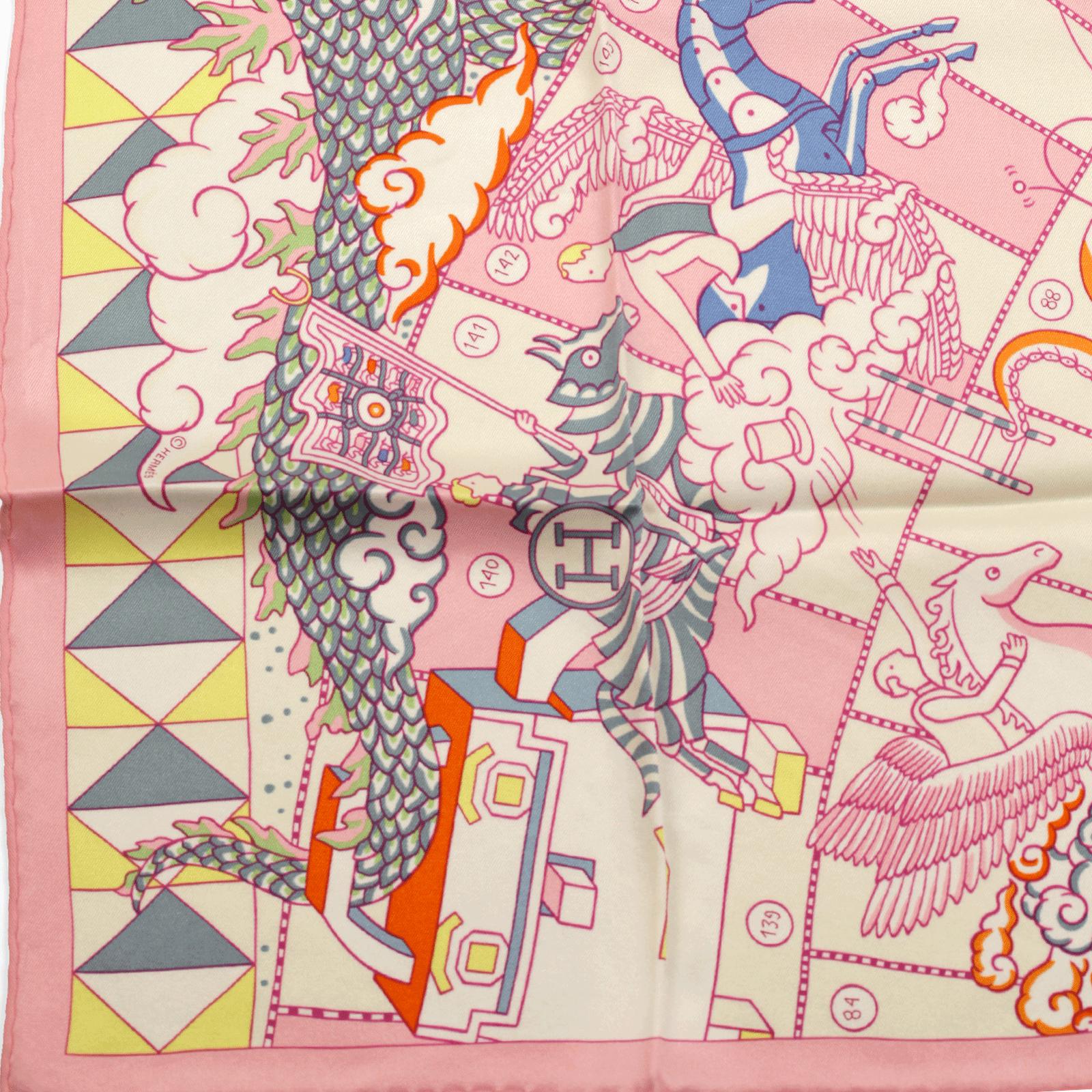 Hermes Scarf "L'Epopee d'Hermes" by Jan Bajtlik 70cm Silk | Carre Foulard