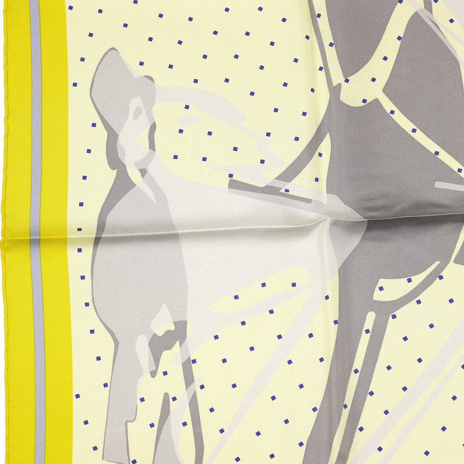 Hermes Scarf "Caleche Elastique" by Bali Barret 90cm Silk | Carre Foulard