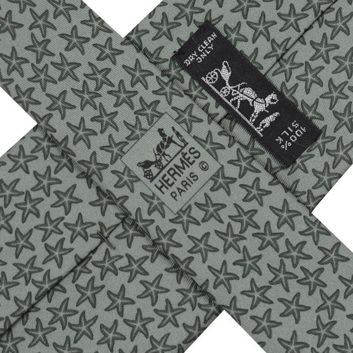 Hermes Men's Silk Tie Starfish Pattern 5302 | Necktie Cravate