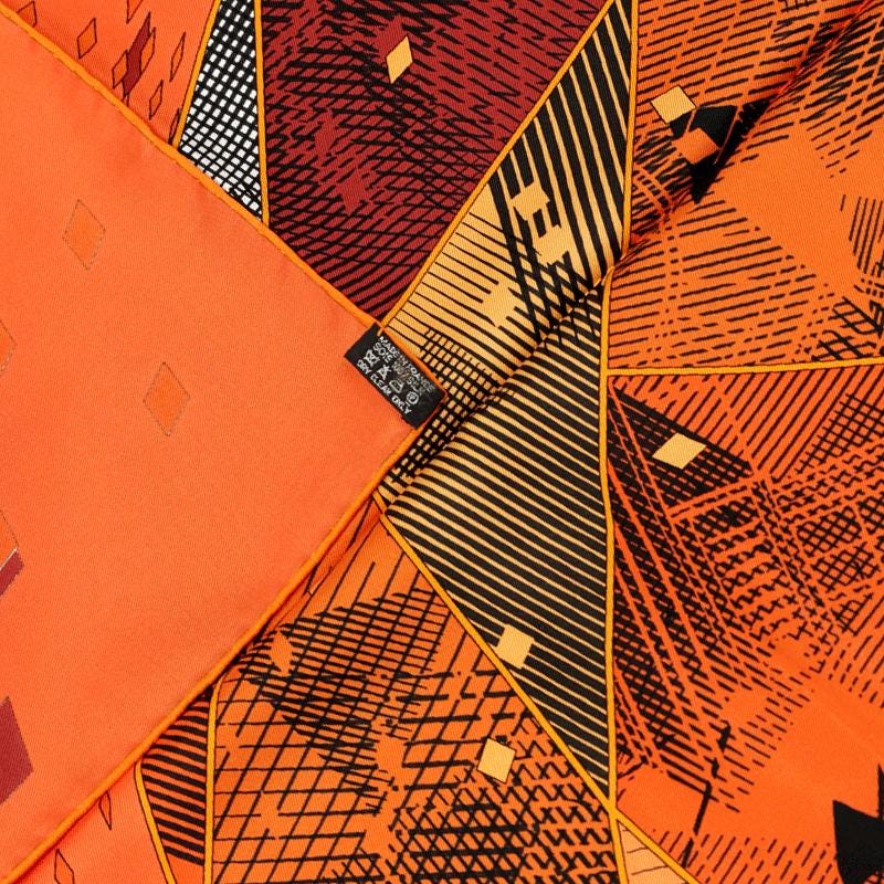 Hermes Scarf "Faubourg by Night" by Benoit Pierre Emery 90cm Silk | Carre Foulard