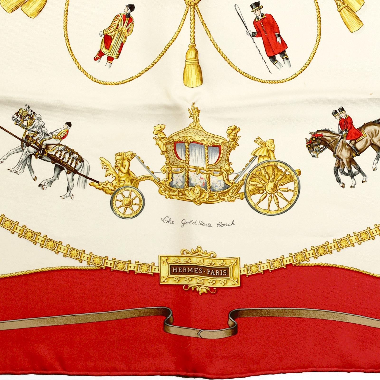 Hermes Scarf "The Royal Mews" by Jean De Fougerolle 90cm Silk | Carre Foulard