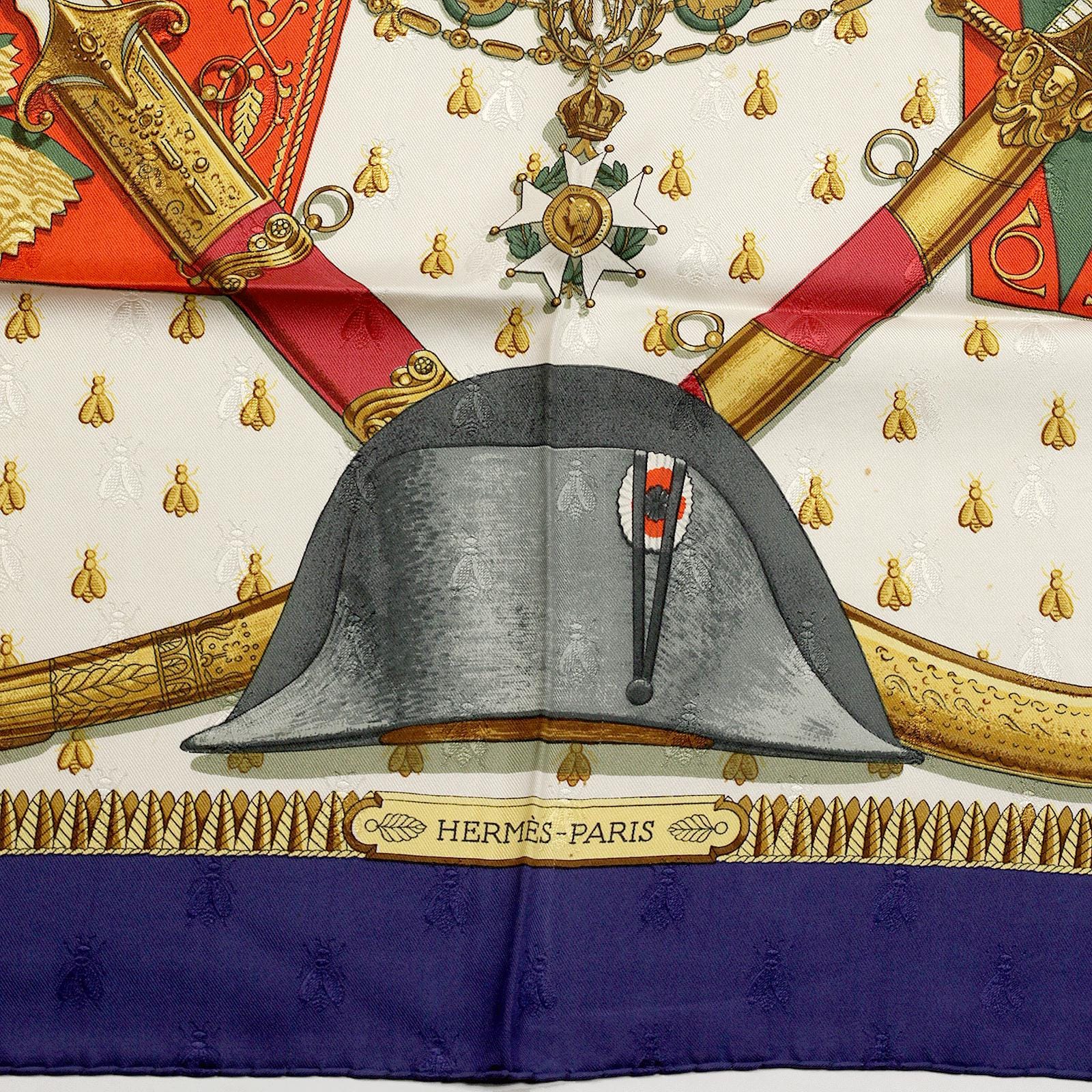 Hermes Scarf "Napoleon" by Philippe Ledoux 90cm Silk Jacquard | Carre Foulard