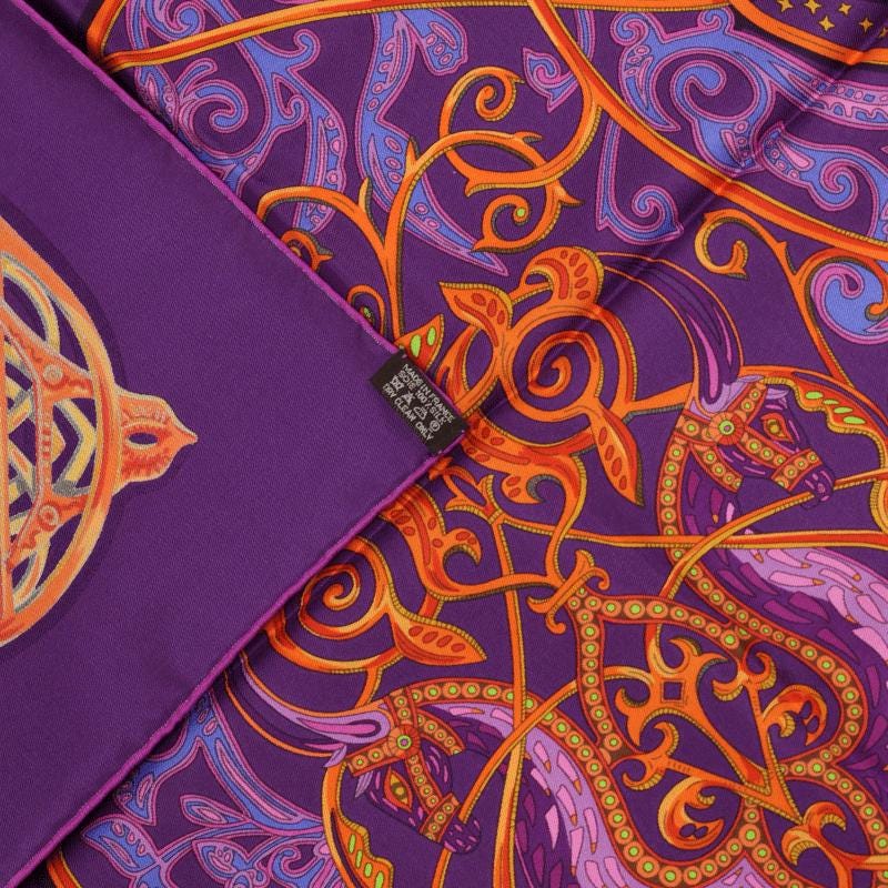 Hermes Scarf "La Charmante aux Animaux" by Annie Faivre 90cm Silk | Carre Foulard