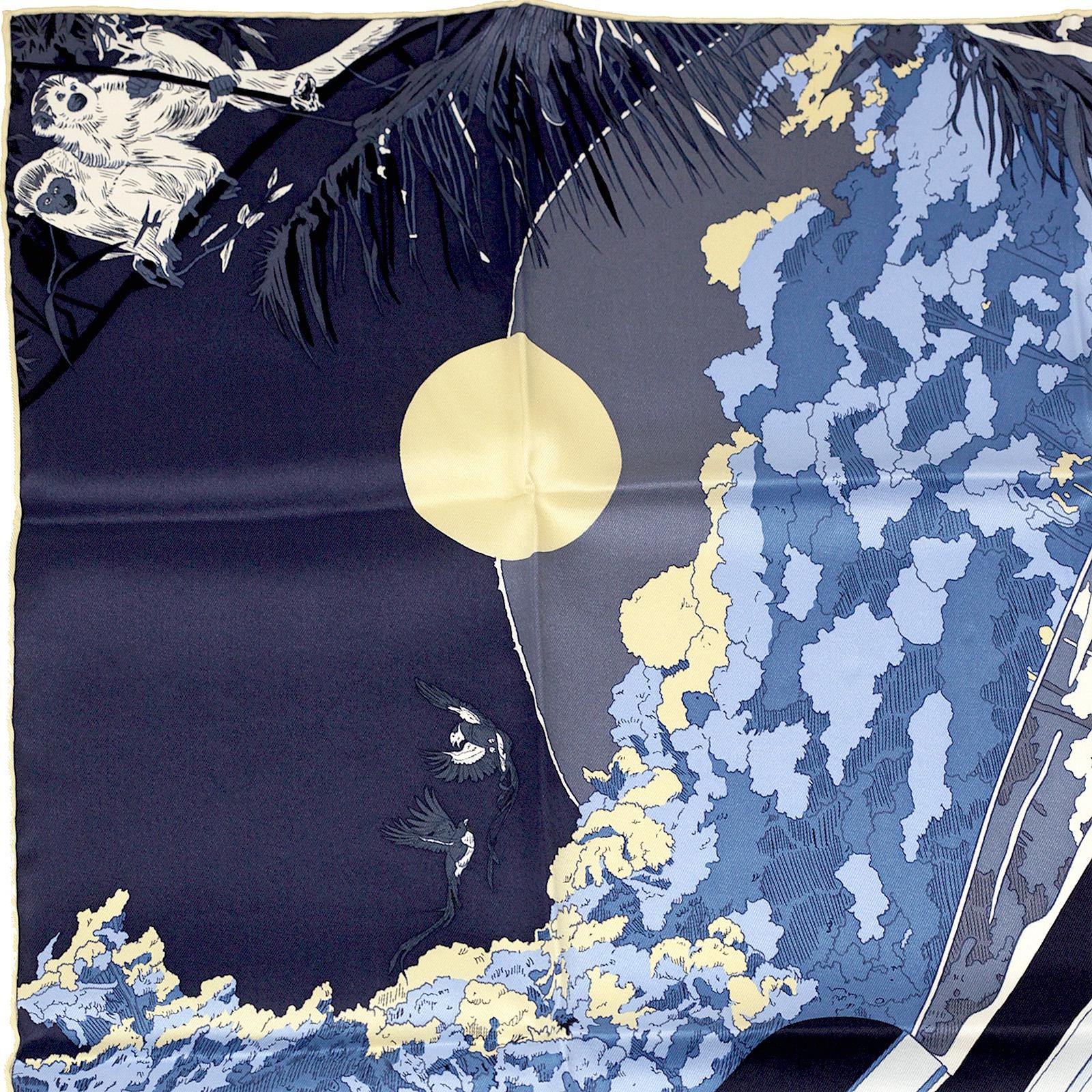 Hermes Scarf "Rendez-Vous Galant" by Ugo Bienvenu 70cm Silk | Carre Foulard