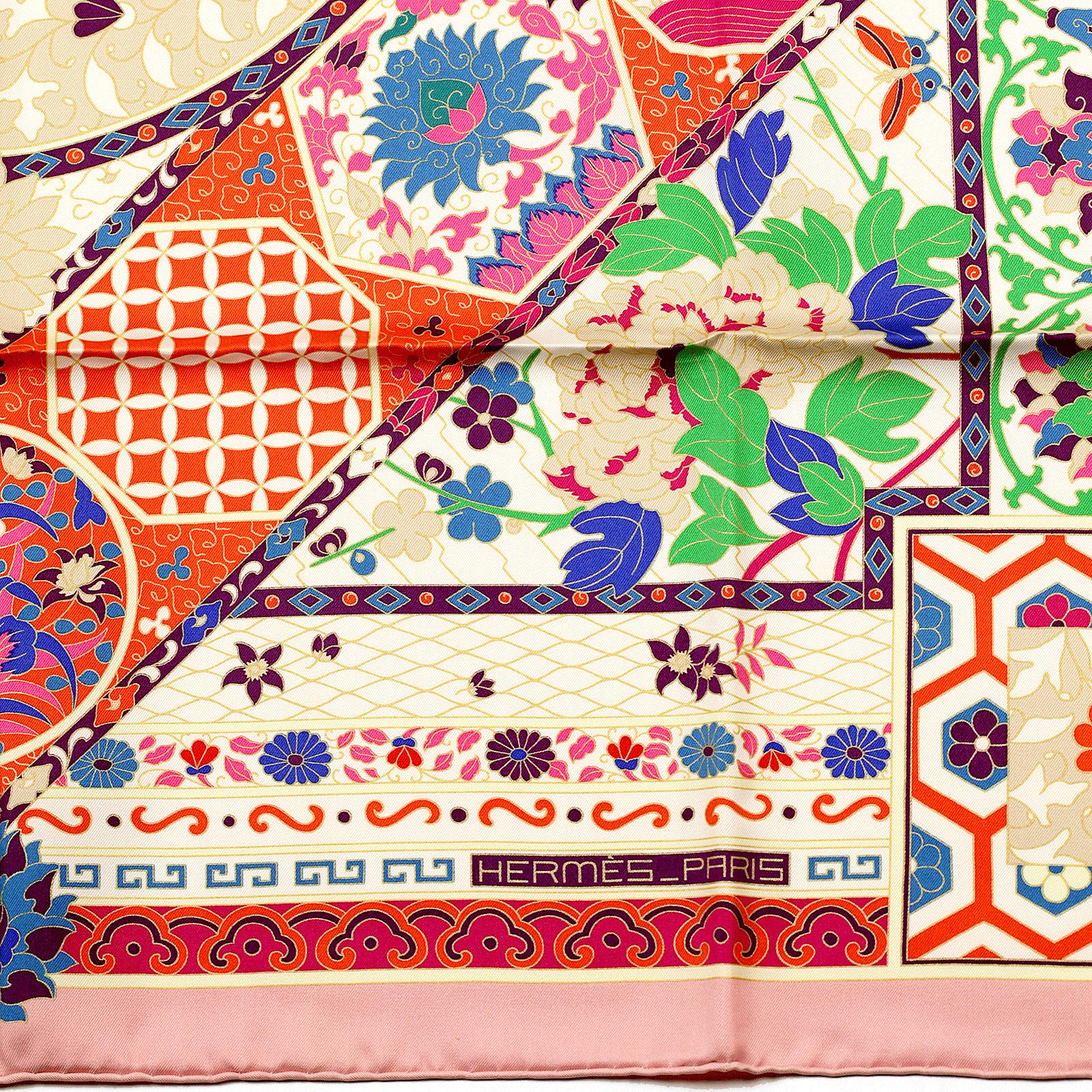 Hermes Scarf "Collections Imperiales" by Catherine Baschet 90cm Silk | Foulard Carre
