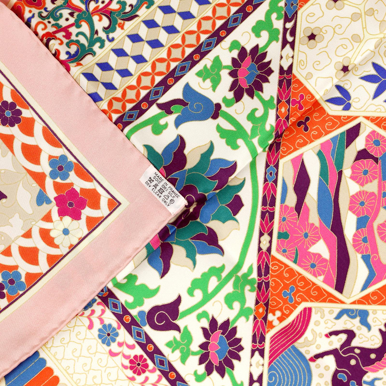 Hermes Scarf "Collections Imperiales" by Catherine Baschet 90cm Silk | Foulard Carre