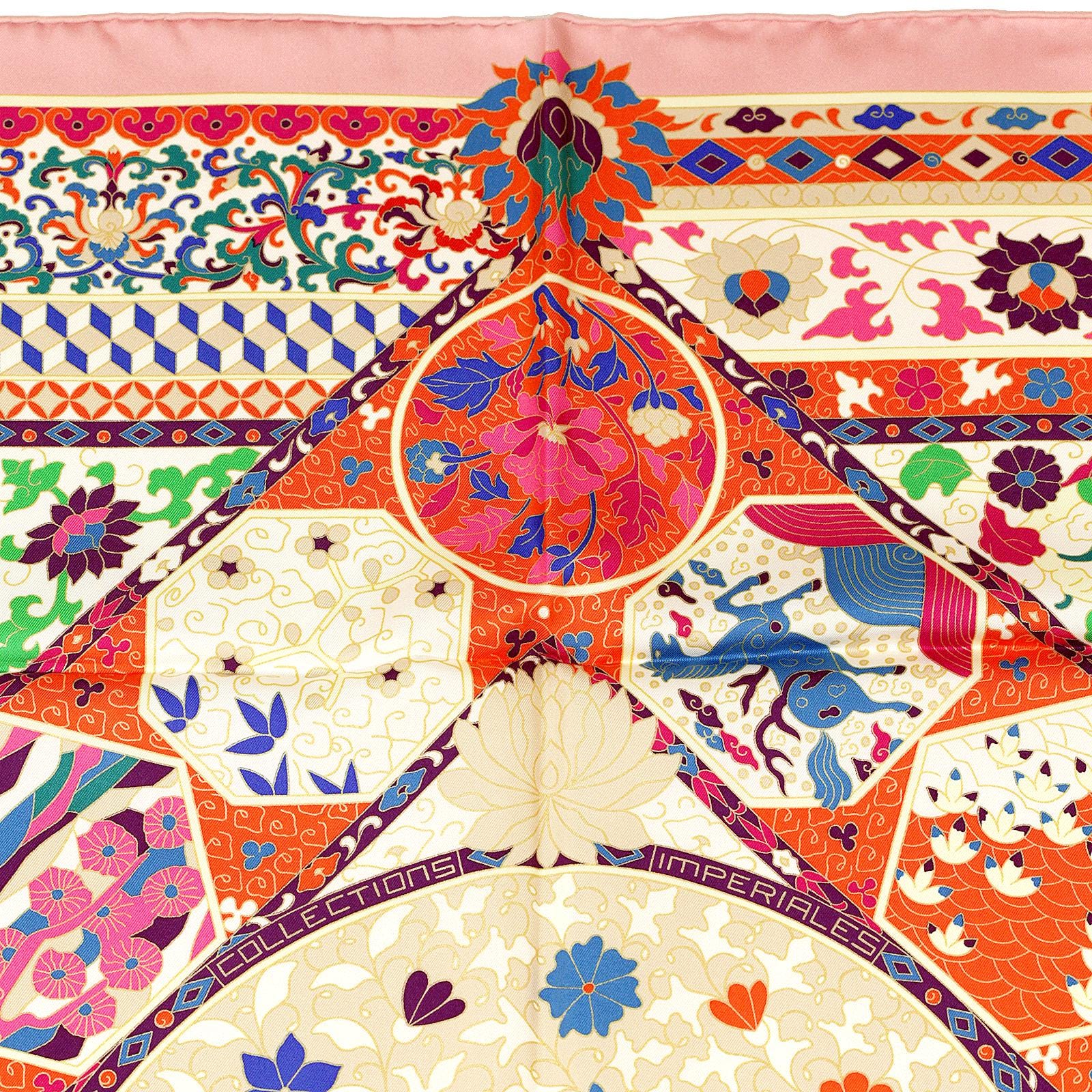 Hermes Scarf "Collections Imperiales" by Catherine Baschet 90cm Silk | Foulard Carre