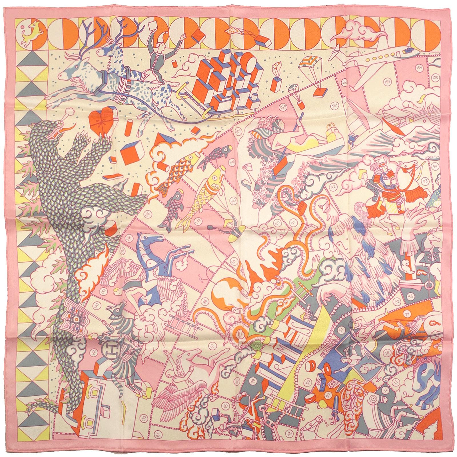 Hermes Scarf "L'Epopee d'Hermes" by Jan Bajtlik 70cm Silk | Carre Foulard