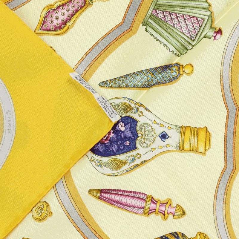 Hermes Scarf "Flacons" by Catherine Baschet Vintage 90cm Silk | Foulard Carre
