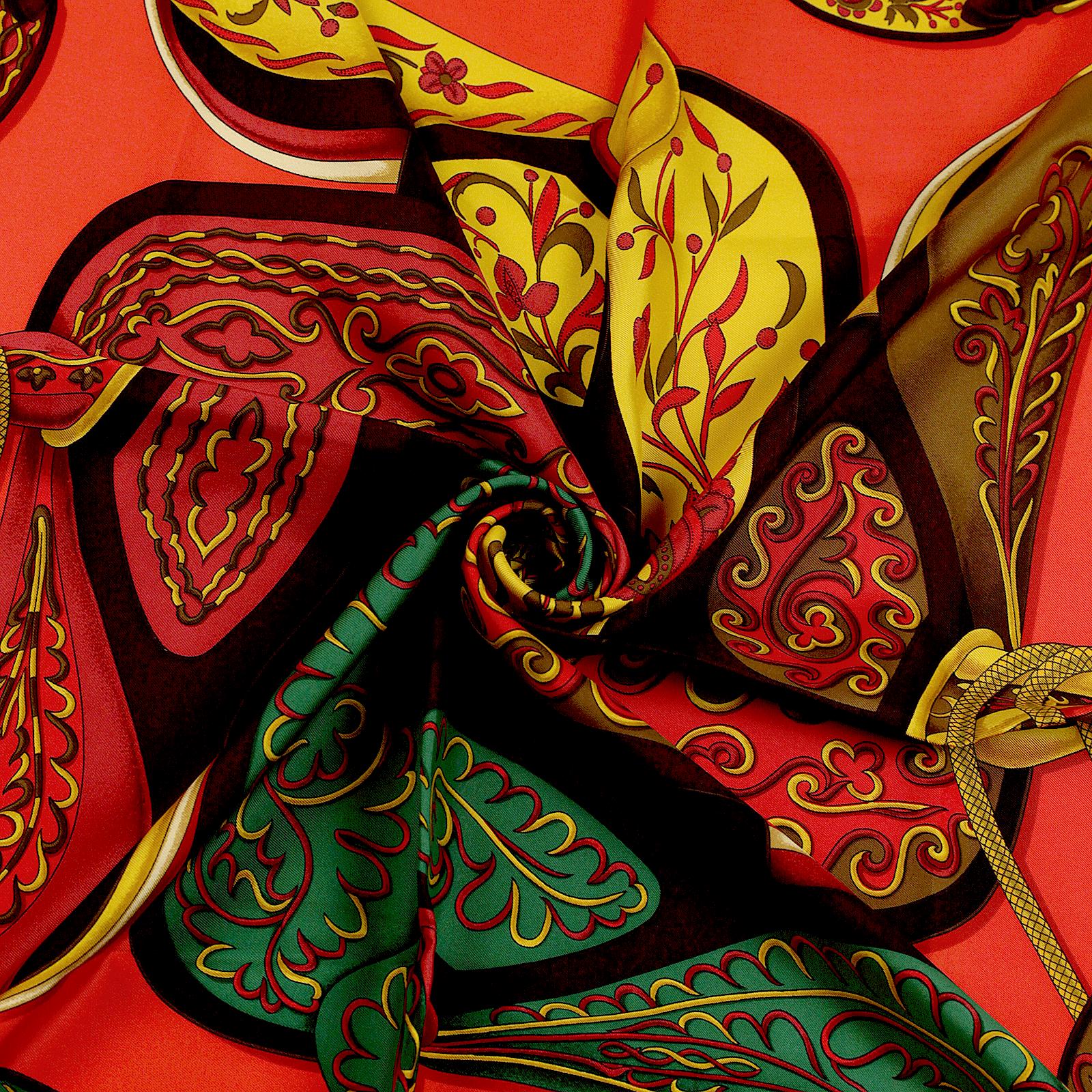 Hermes Scarf "Festival" by Henri d'Origny 90cm Silk | Carre Foulard