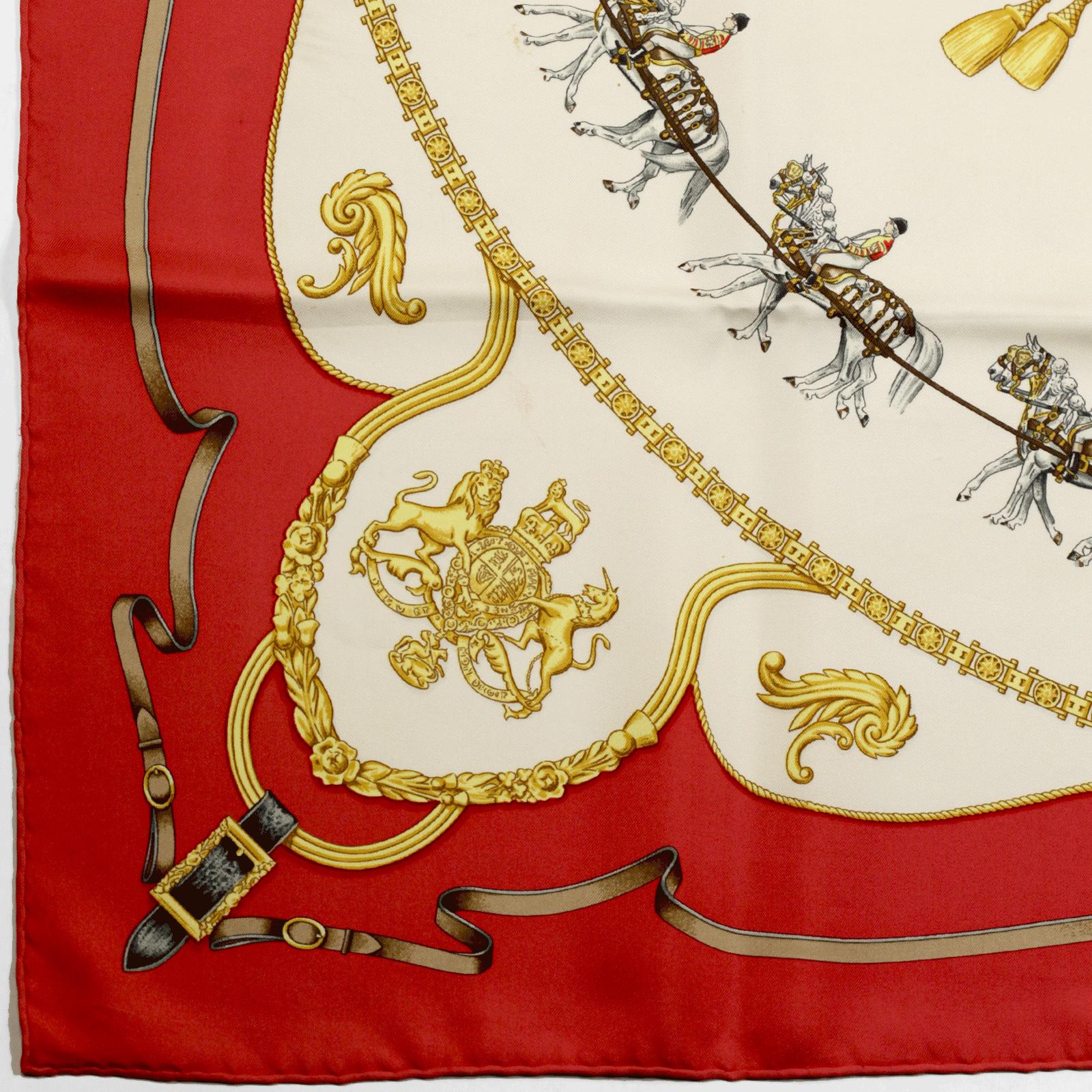 Hermes Scarf "The Royal Mews" by Jean De Fougerolle 90cm Silk | Carre Foulard