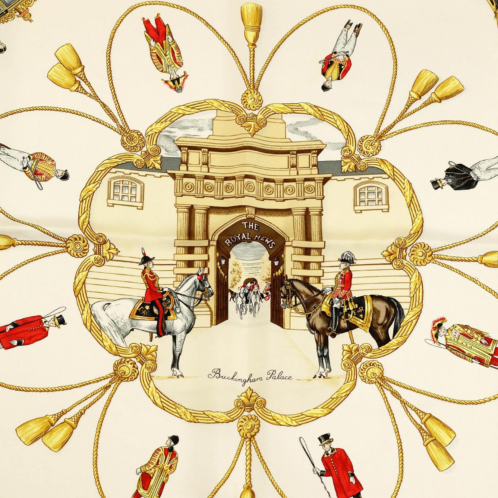 Hermes Scarf "The Royal Mews" by Jean De Fougerolle 90cm Silk | Carre Foulard