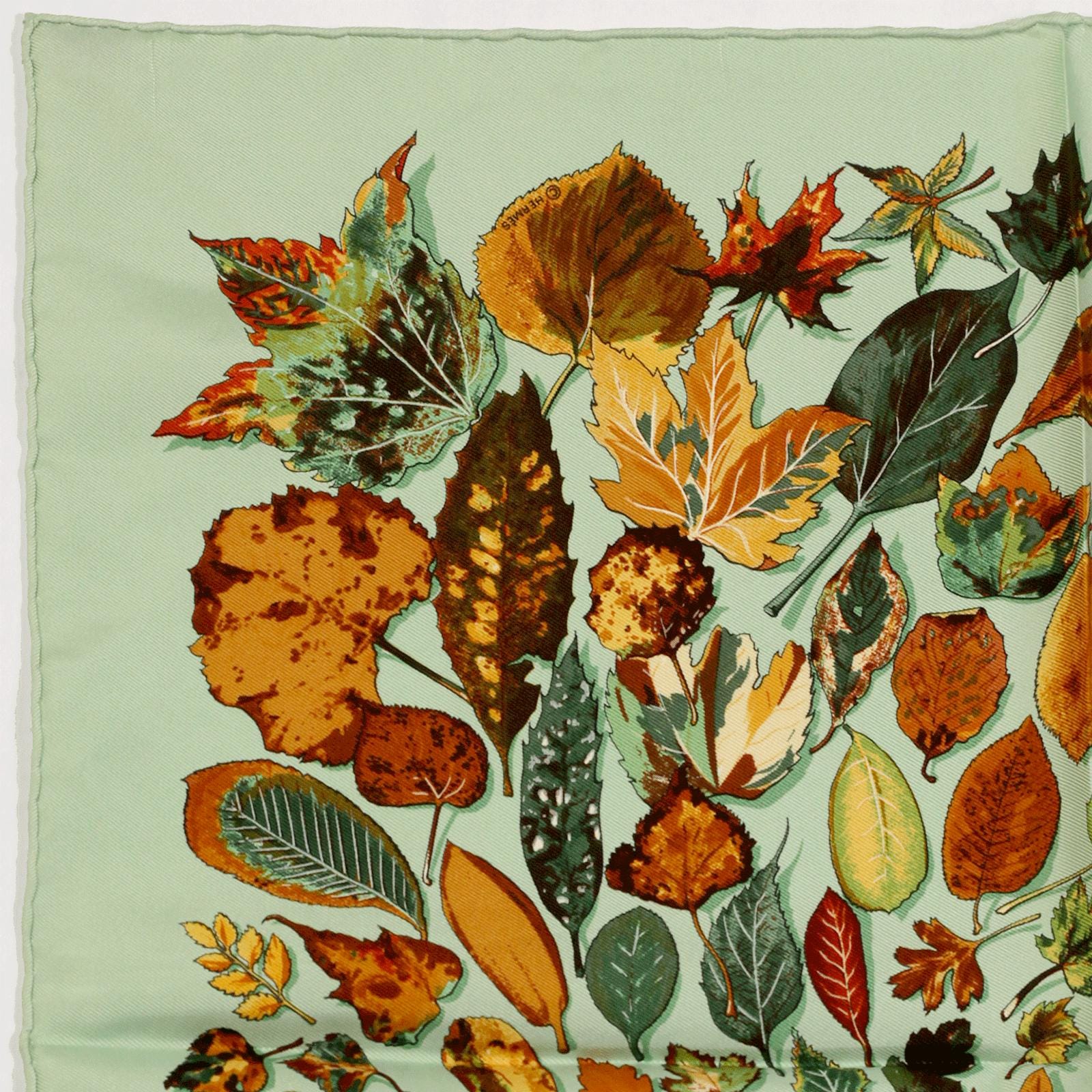 Hermes Scarf 45cm "Tourbillon" by Christiane Vauzelles Silk Gavroche