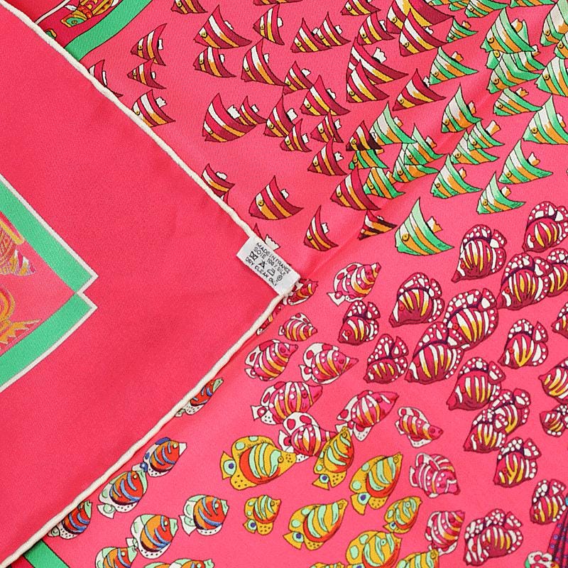 Hermes Scarf "Rencontre Oceane" by Annie Faivre 90cm Silk | Carre Foulard