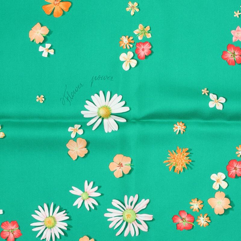 Hermes Scarf "Flower Power" by Leigh P. Cook 90cm Silk | Carre Foulard