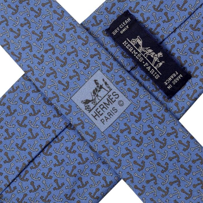 Hermes Men's Silk Tie Anchots Pattern 605744 | Necktie Cravate