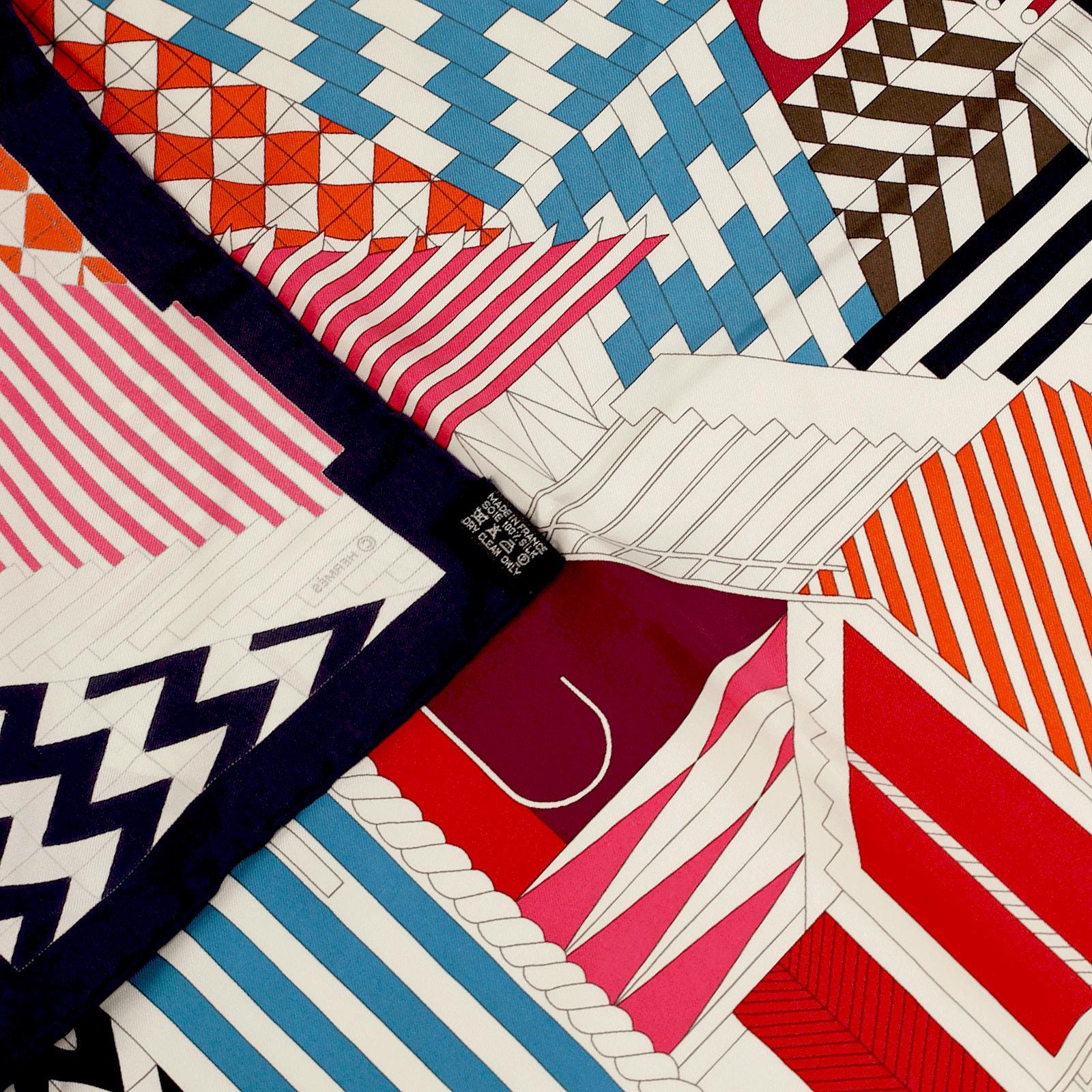 Hermes Scarf "Promenade au Faubourg" by Nigel Peake 90cm Silk | Carre Foulard