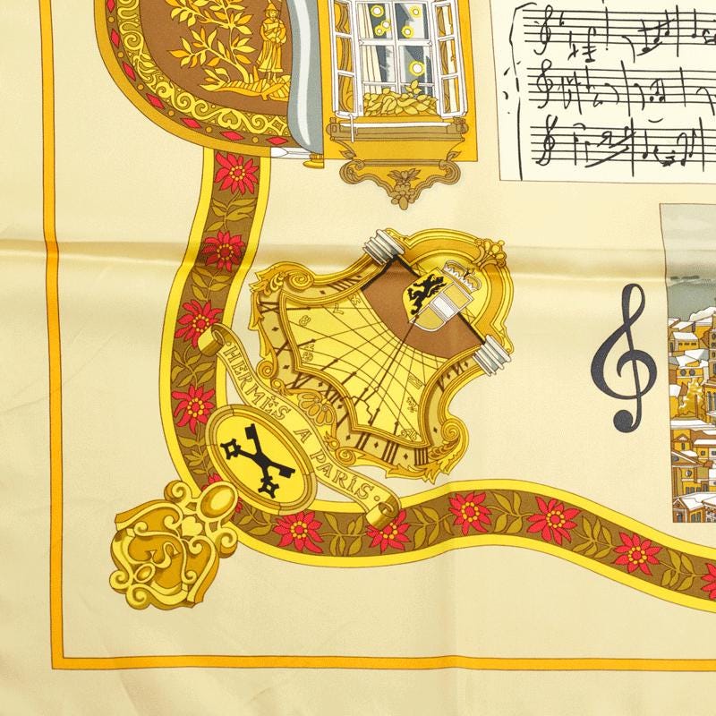 Hermes Scarf "Salzburg" by Loic Dubigeon 90cm Silk | Carre Foulard