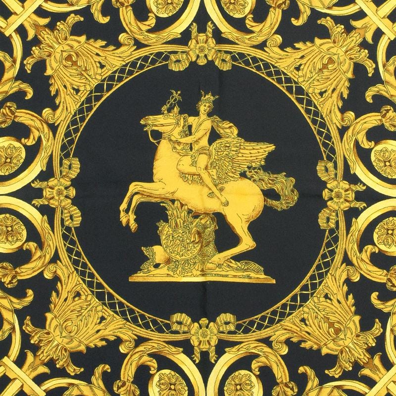 Hermes Scarf "Tuileries" by Joachim Metz Vintage 90cm Silk | Carre Foulard