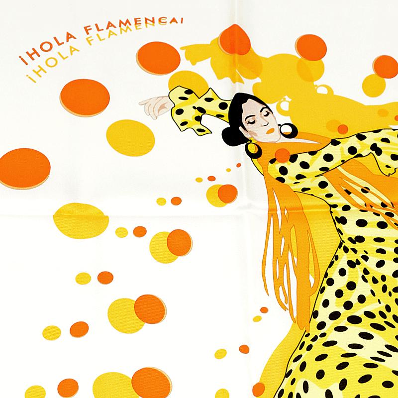 Hermes Scarf "Hola Flamenca" by Dimitri Rybaltchenko 90cm Silk | Carre Foulard