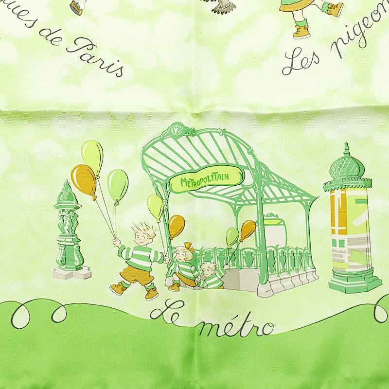 Hermes Scarf "Les Triples" by Nicole Lambert 90cm Silk | Carre Foulard