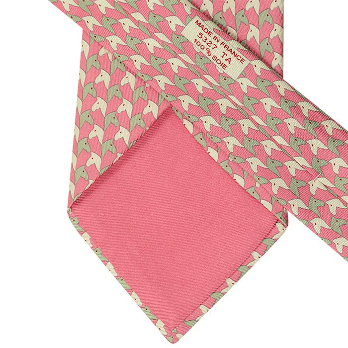 Hermes Men's Silk Tie Horse Heads Pattern 5327 | Necktie Cravate
