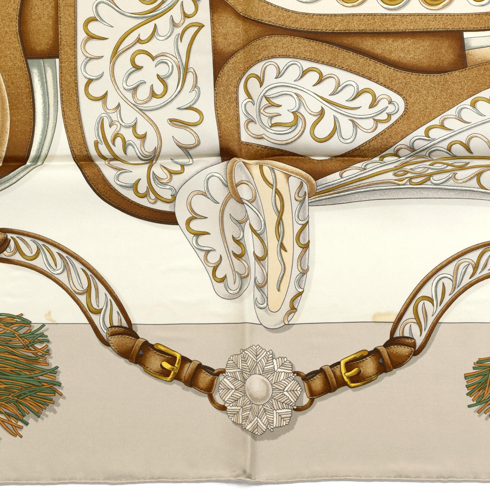 Hermes Scarf "Festival" by Henri d'Origny 90cm Silk | Carre Foulard