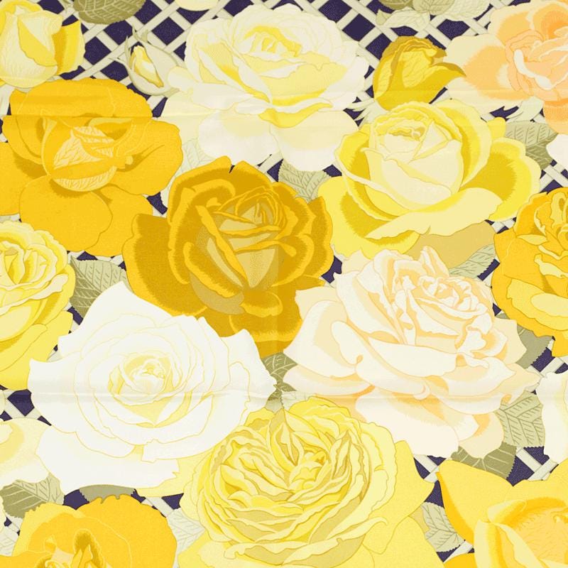Hermes Scarf "Roseraie" by Christiane Vauzelles 90cm Silk | Carre Foulard