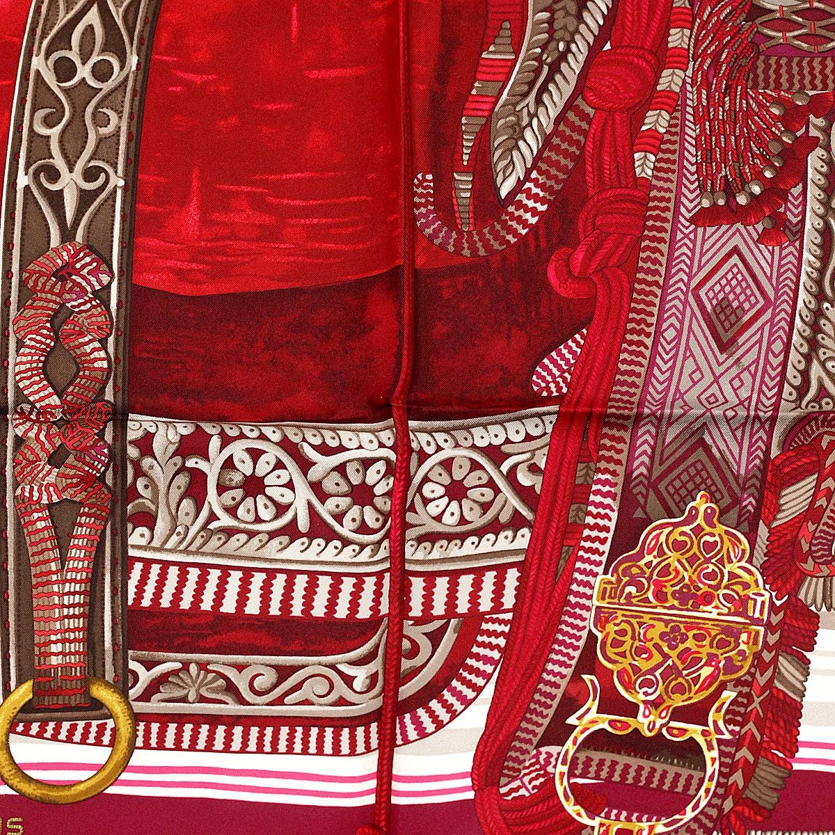 Hermes Scarf "Selle d'Apparat Marocaine" by Wlodek Kaminski 90cm Silk | Carre Foulard