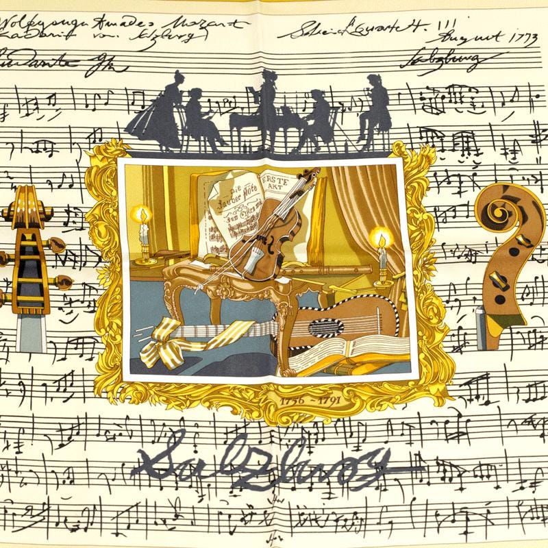 Hermes Scarf "Salzburg" by Loic Dubigeon 90cm Silk | Carre Foulard