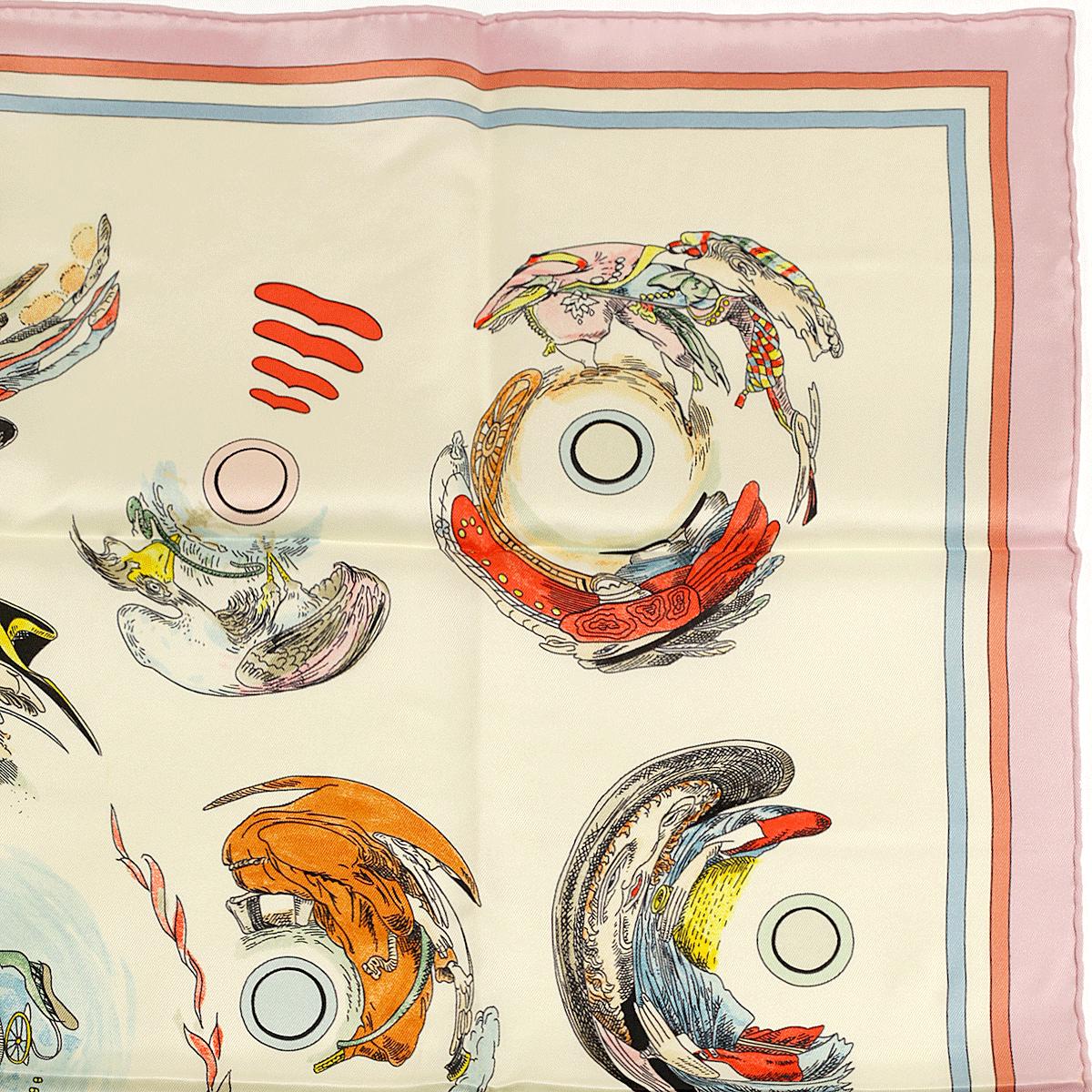 Hermes Scarf "Anamorphoses" by Philippe Dumas 70cm Silk | Foulard Carre
