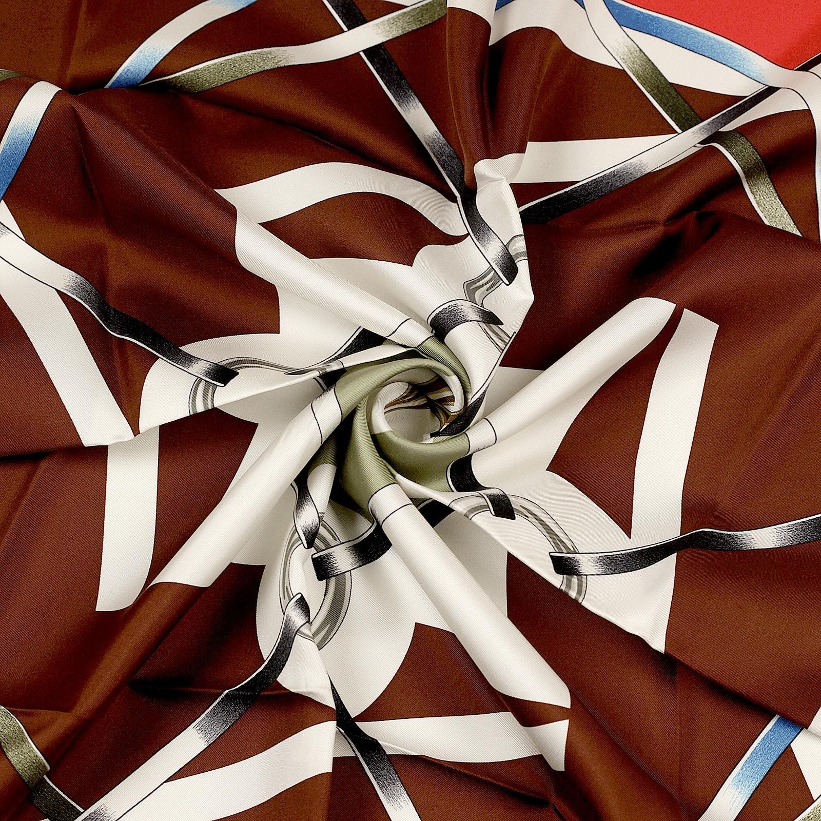 Hermes Scarf "Figure Artistique" by Florence Manlik 90cm Silk | Carre Foulard