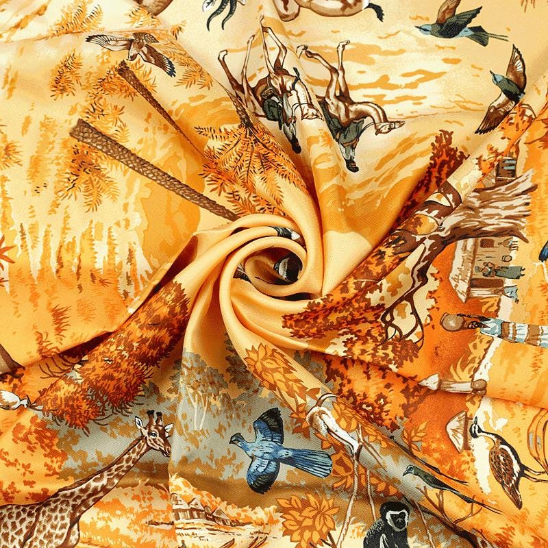 Hermes Scarf "Africa" by Robert Dallet 90cm Silk | Carre Foulard