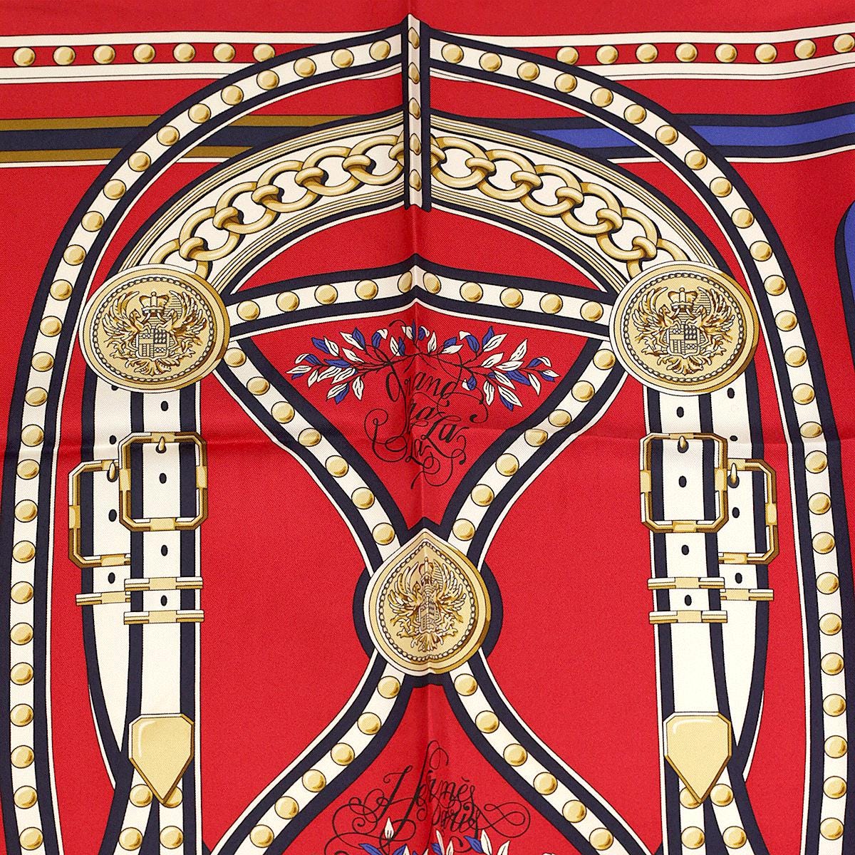 Hermes Scarf "Grand Tralala" by Virginie Jamin 90cm Silk
