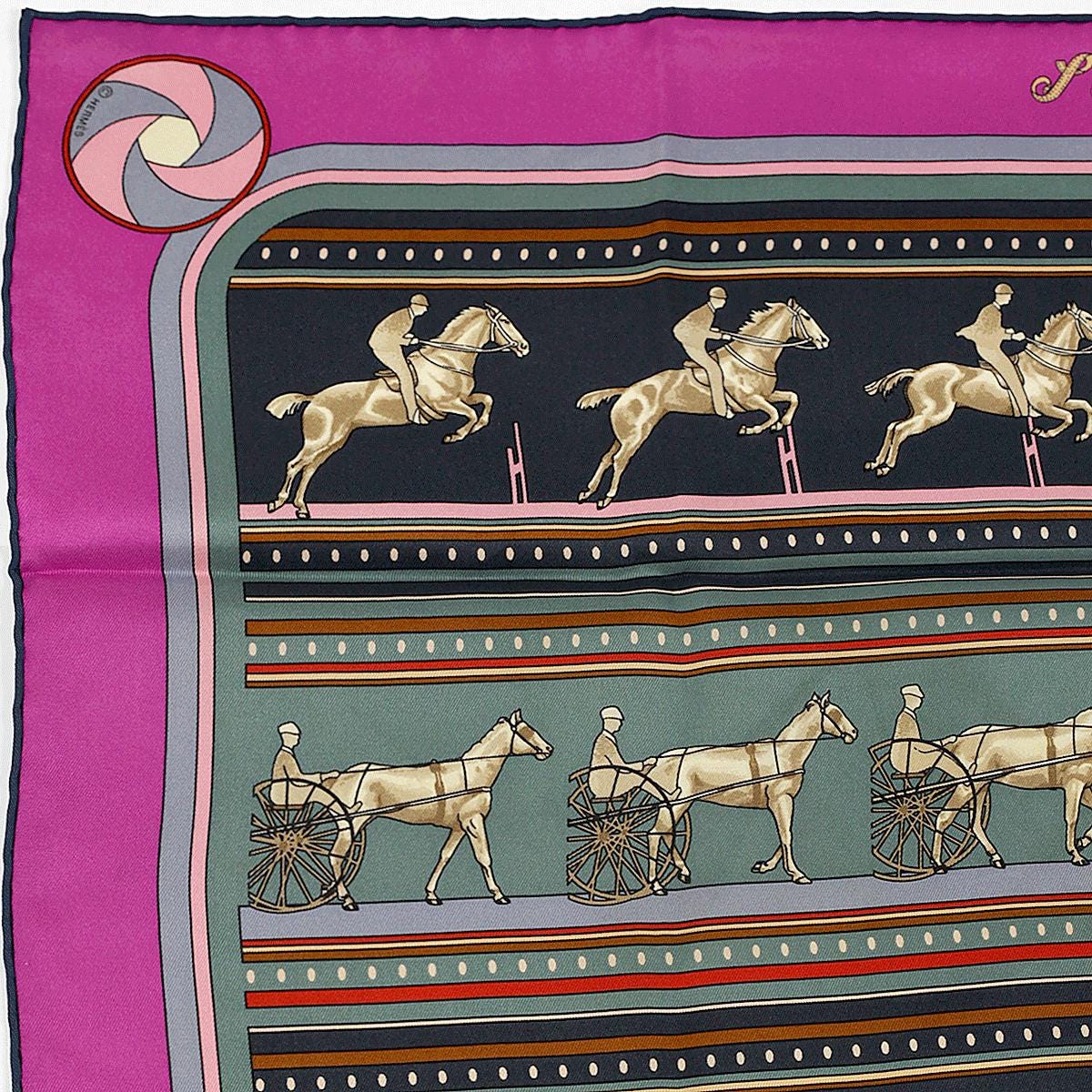 Hermes Scarf "Sequences" by Caty Latham 70cm Silk | Foulard Carre