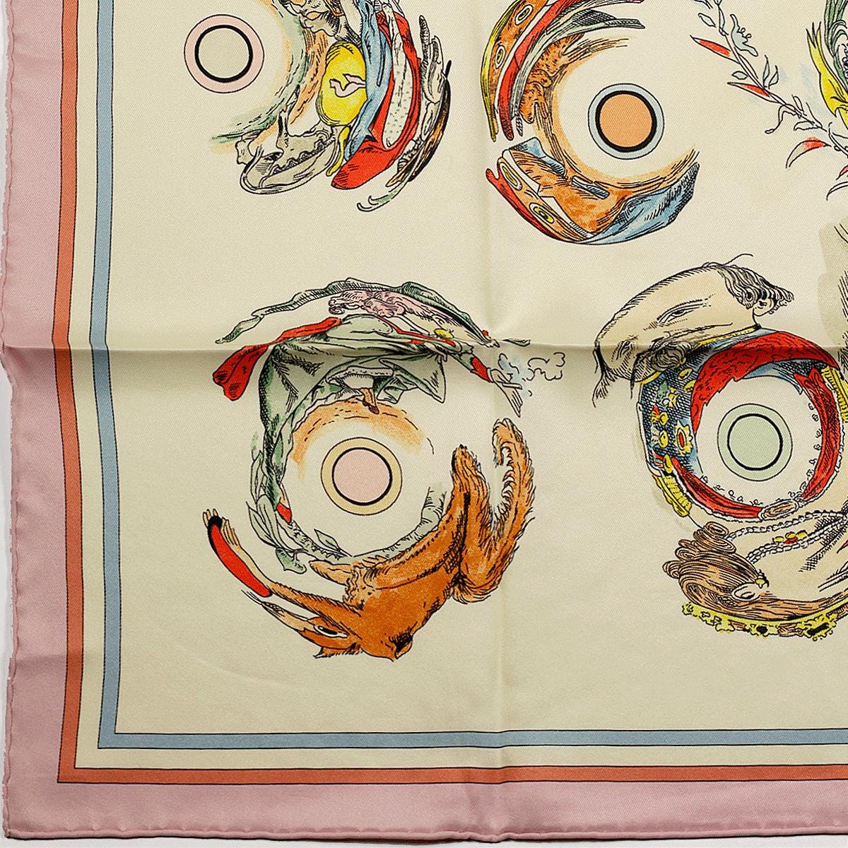 Hermes Scarf "Anamorphoses" by Philippe Dumas 70cm Silk | Foulard Carre